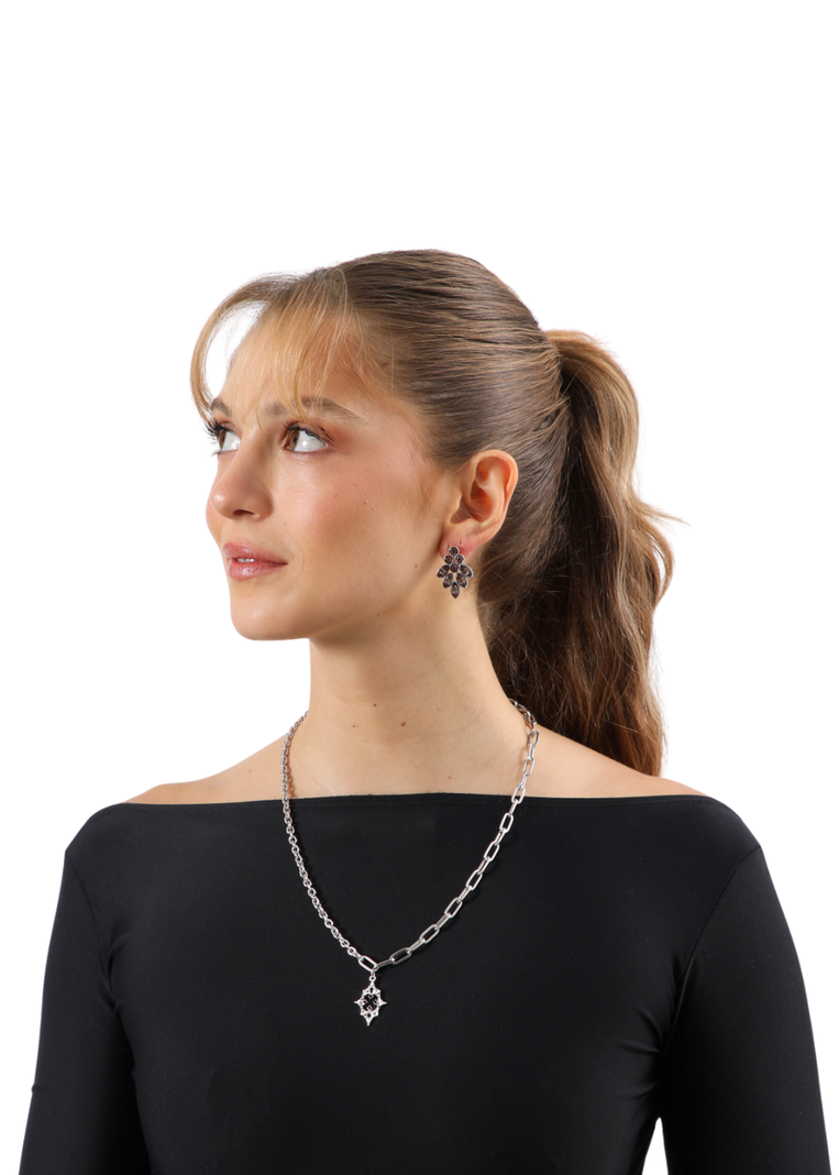 Collar Corto Samy Plateado Humana-1