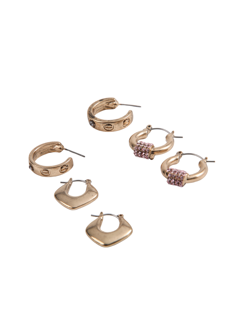 Aros Set Iris Dorado Humana-0