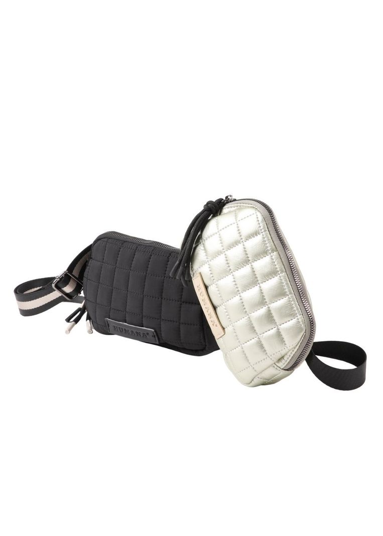Cartera Banano Clara Negro Humana-1