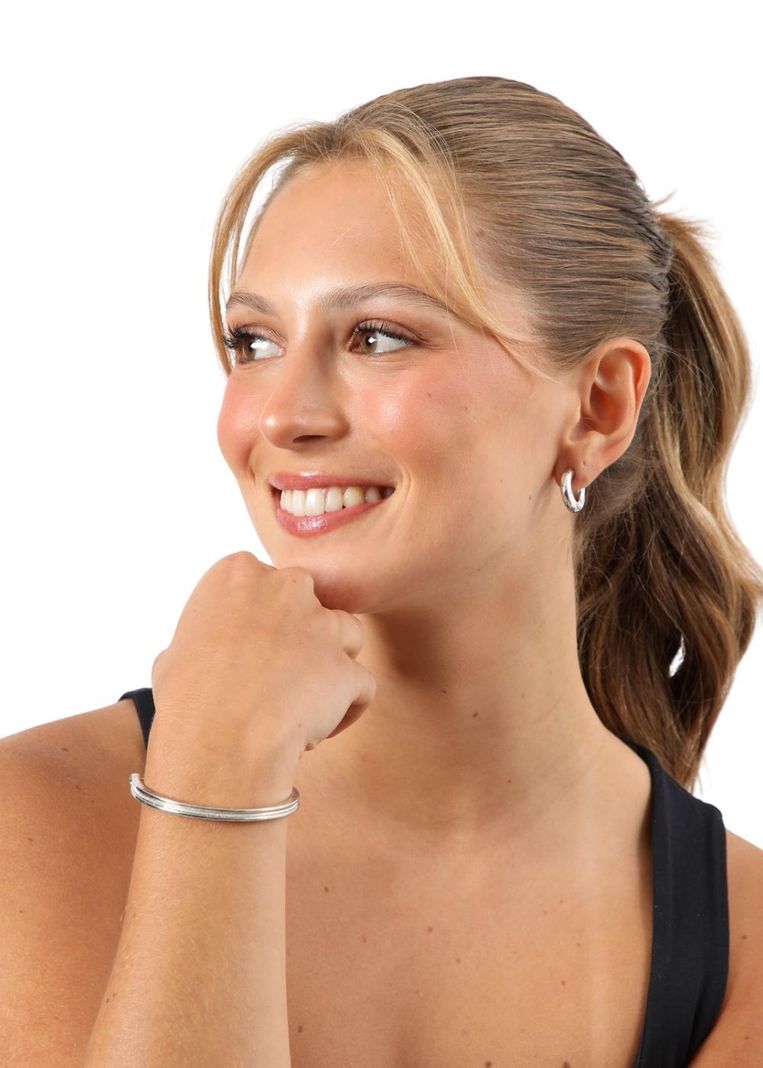 Pulsera Blanda Genesis Plateado Studio Humana-1