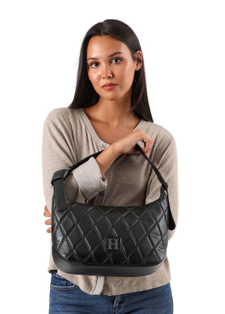 Cartera Hombro Ambar Negro Humana-4