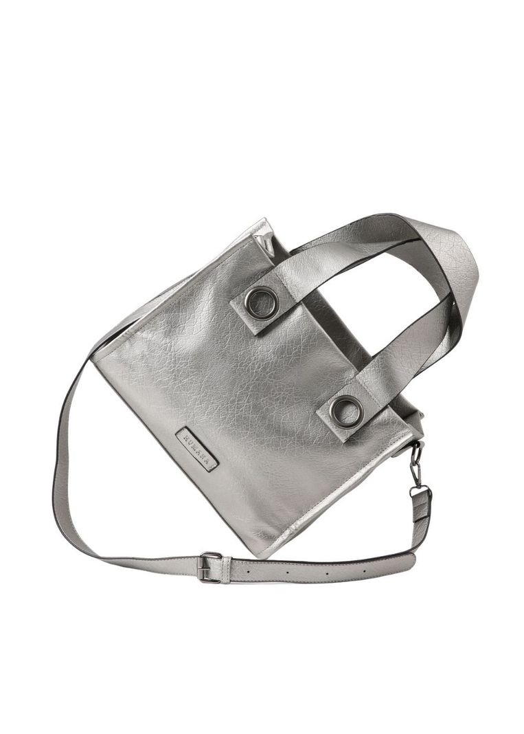 Cartera Cruzada Aylin Plateado Humana-1