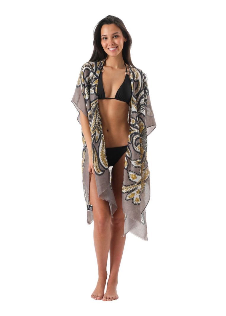 Kimono Paisley Gris i-D-0