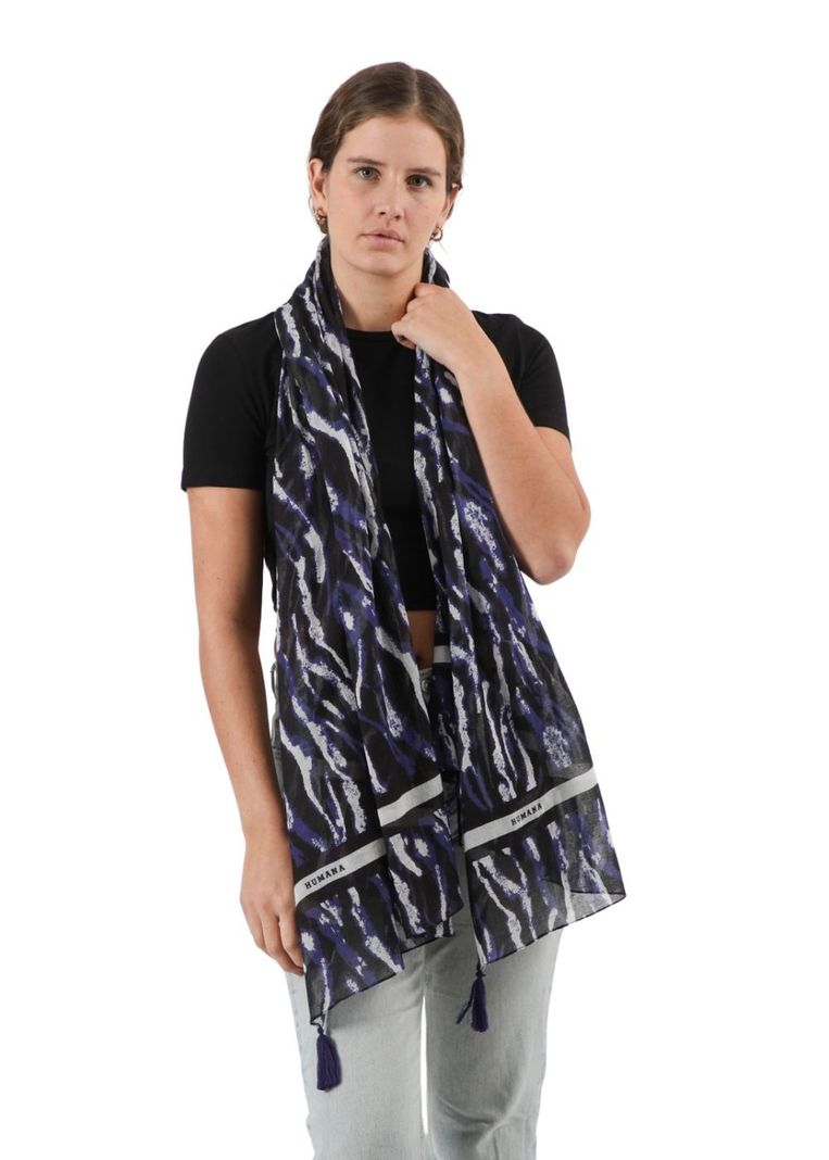 Pañuelo Estampado Anís Negro Humana-2