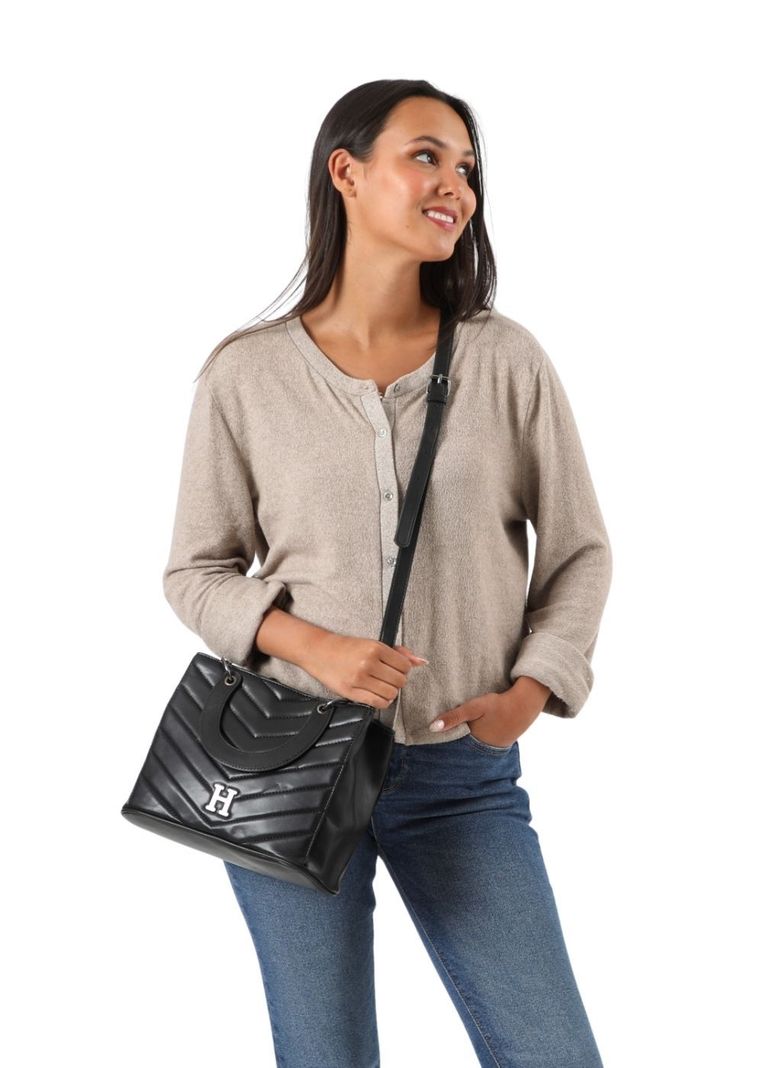 Cartera Cruzada Cassey Negro Humana-4