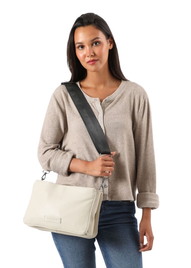 Cartera Cruzada Beryl Blanco Humana-4