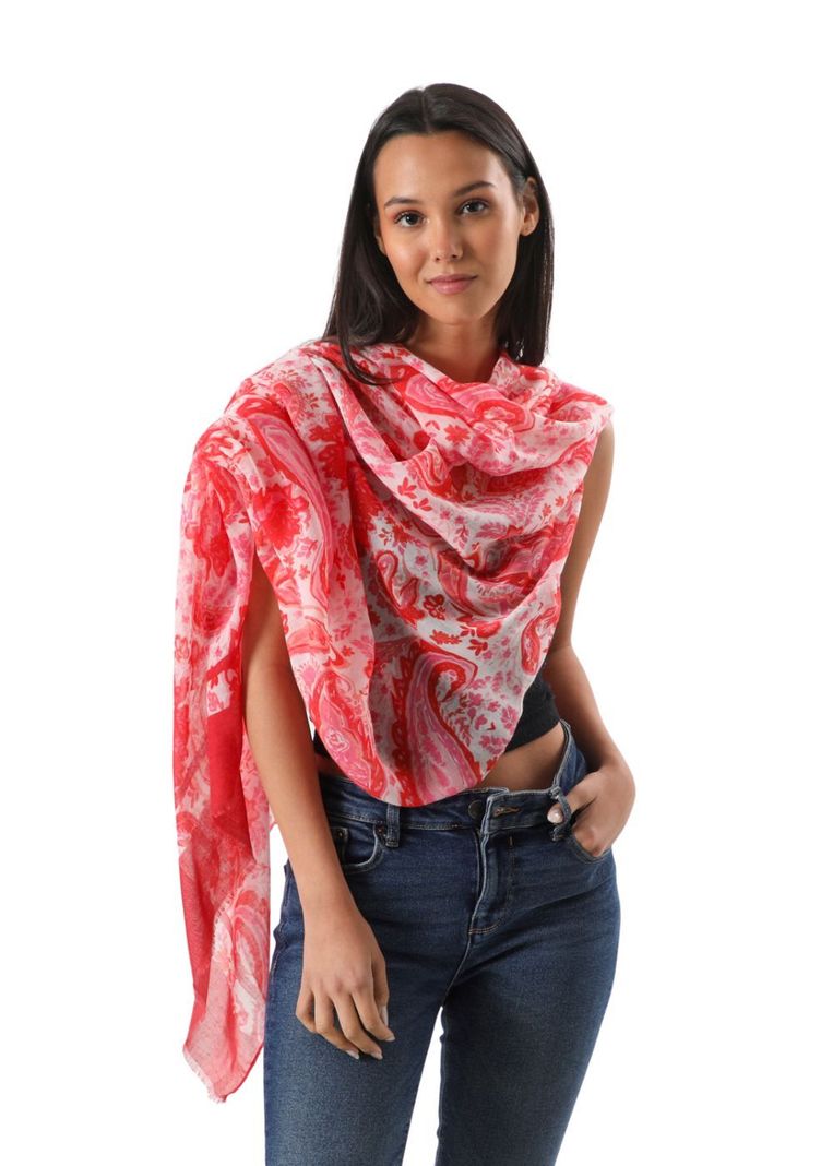 Pañuelo Estampado Kiri Rojo i-D-1