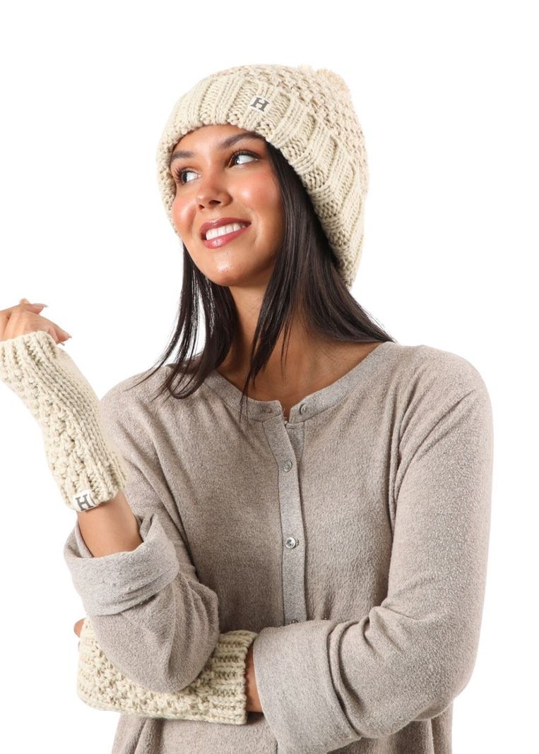 Set Gorro + Guante Jordyn Blanco Humana-2