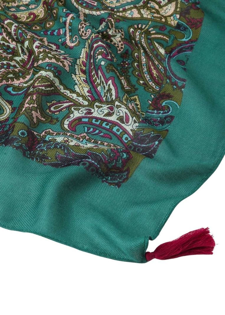Pañuelo Estampado Delia Verde Humana-1