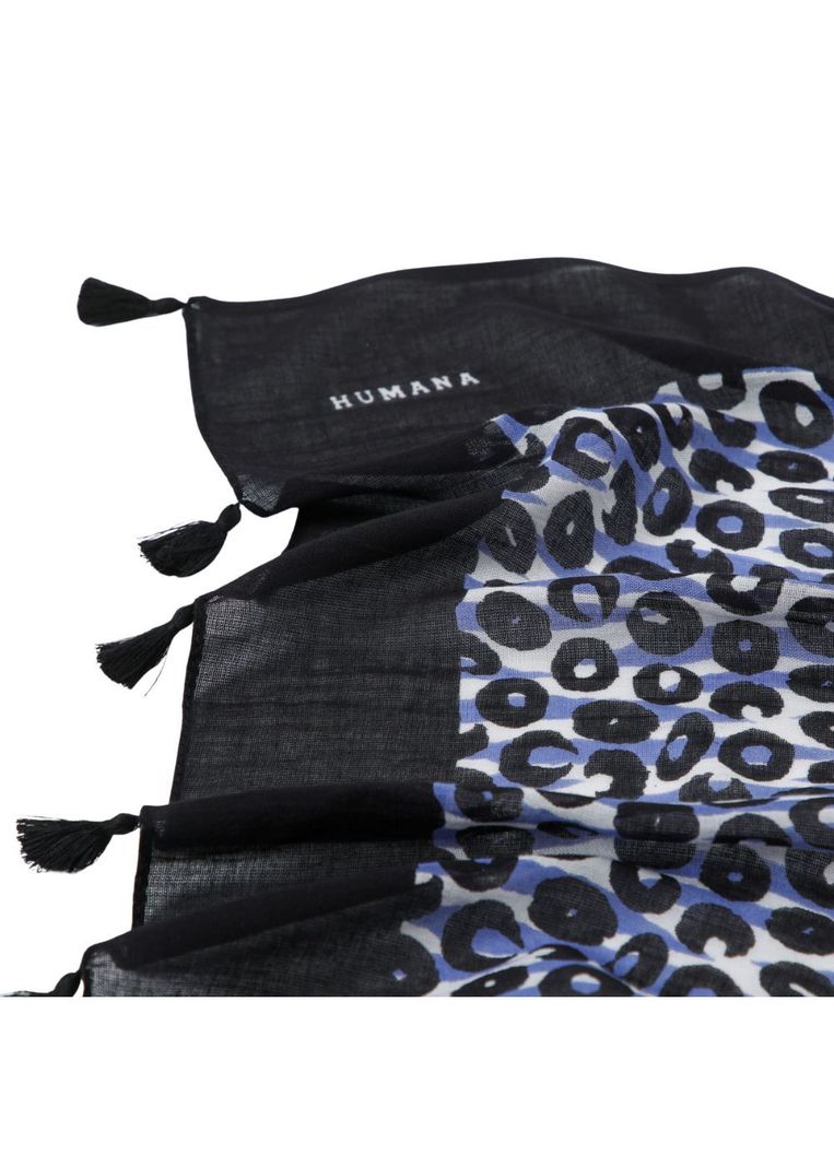 Pañuelo Estampado Aloe Negro Humana-1