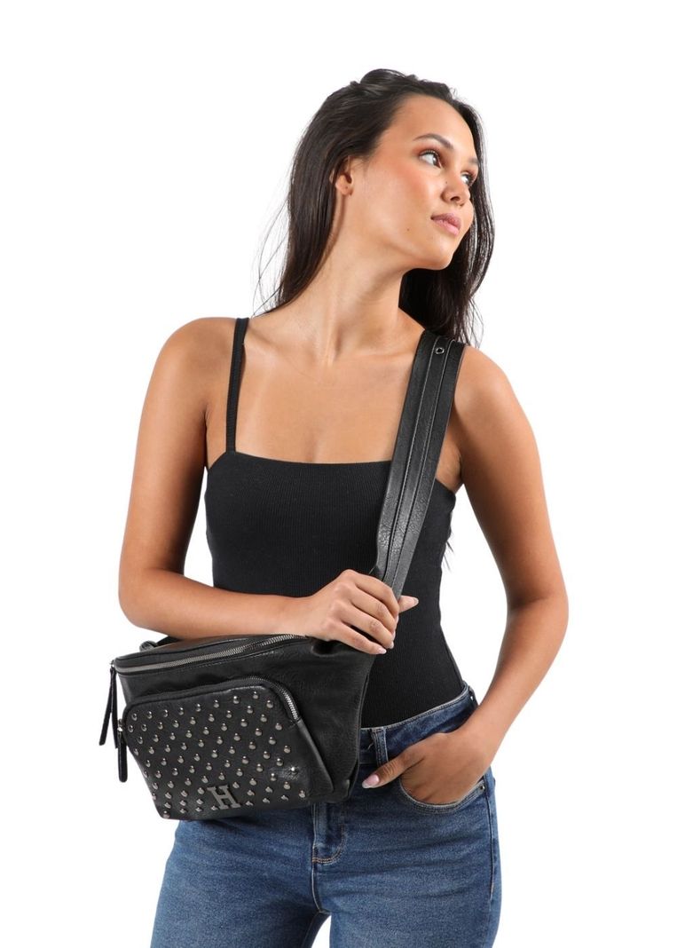 Cartera Banano Anika Negro Humana-3