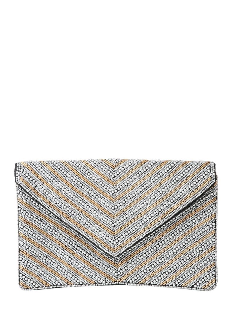 Cartera Clutch Carol Plateado Humana-0