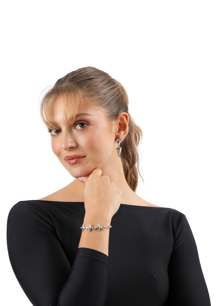 Pulsera Blanda Dara Plateado Humana-1