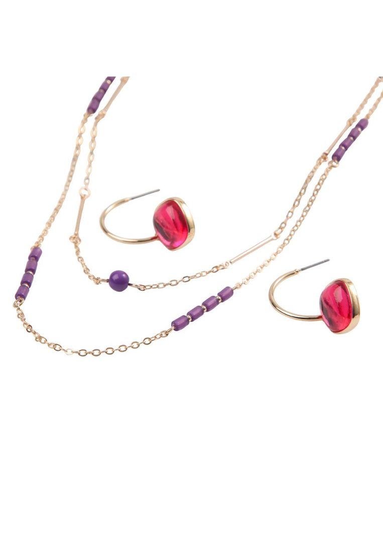 Set Collar Y Aros Remei Dorado i-D