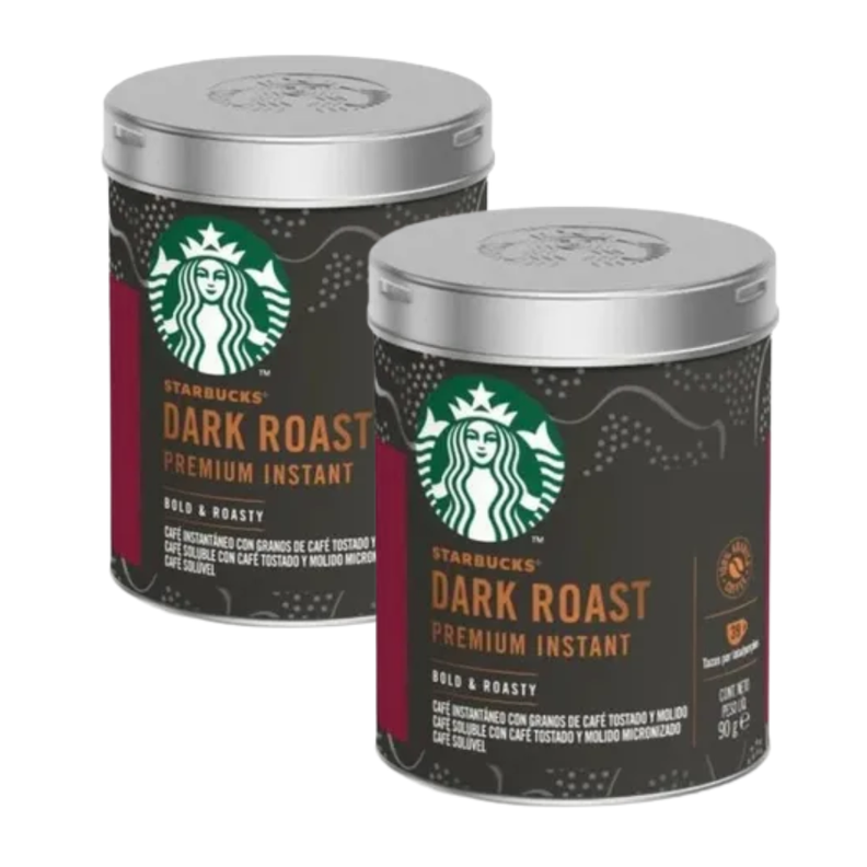 Café Instantaneo Premium Starbucks Dark Roast - Pack X2-0