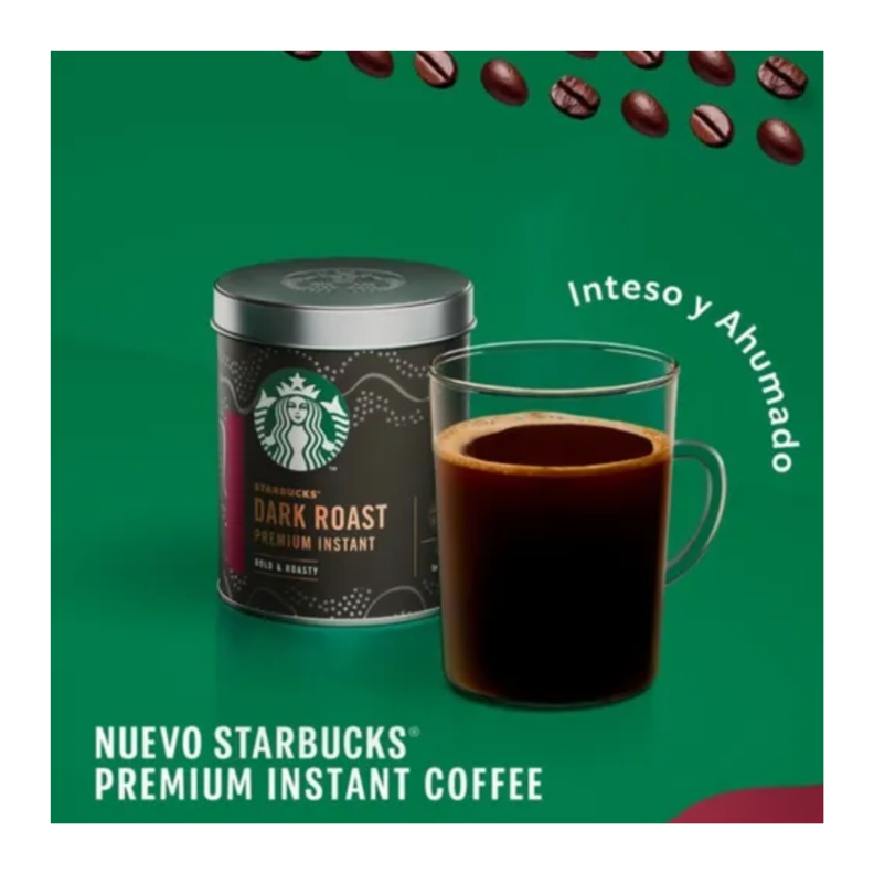 Café Instantaneo Premium Starbucks Dark Roast - Pack X2-1