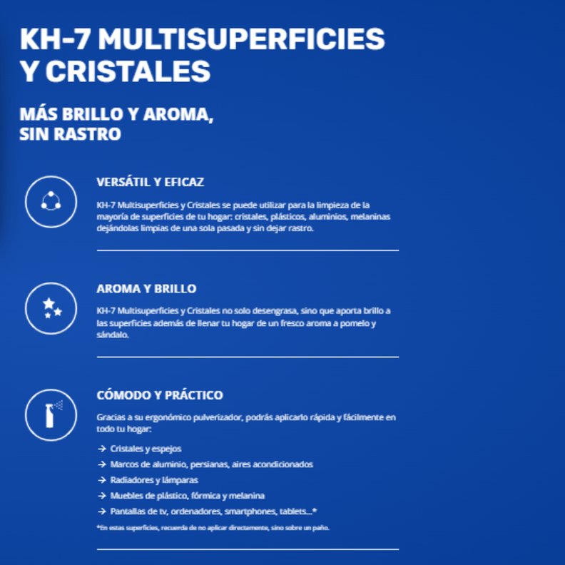 Kh7 Limpia Vidrios Y Multiusos 750 Ml -2