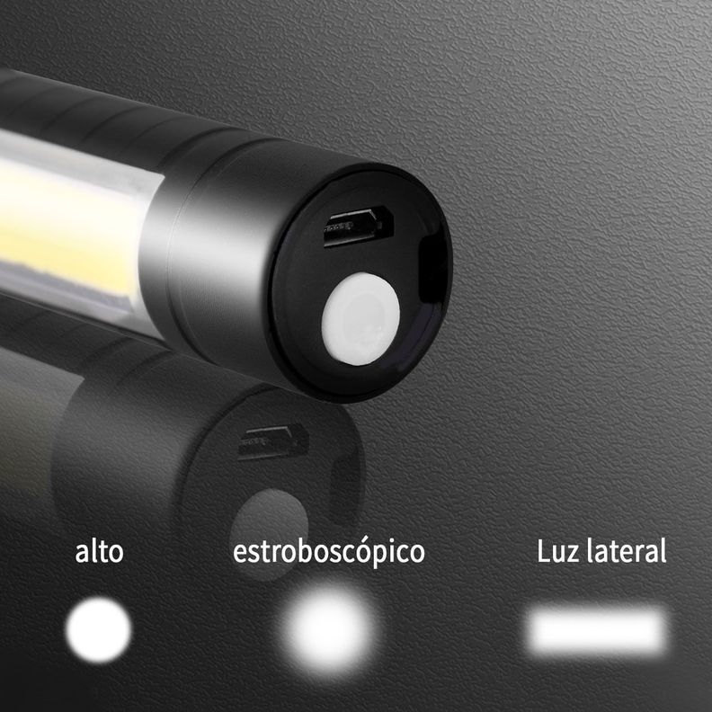 Linterna Tactica Recargable De Larga Distancia Led-2