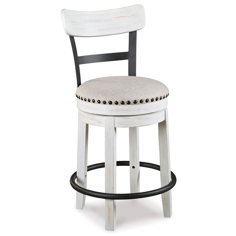 Silla bar giratorio Valebeck Blanco