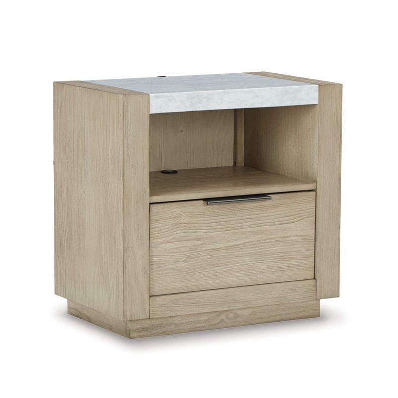 Velador Hennington 1 cajón y USB-0