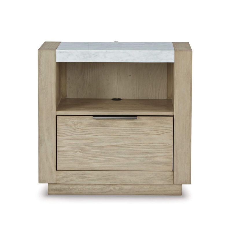 Velador Hennington 1 cajón y USB-3