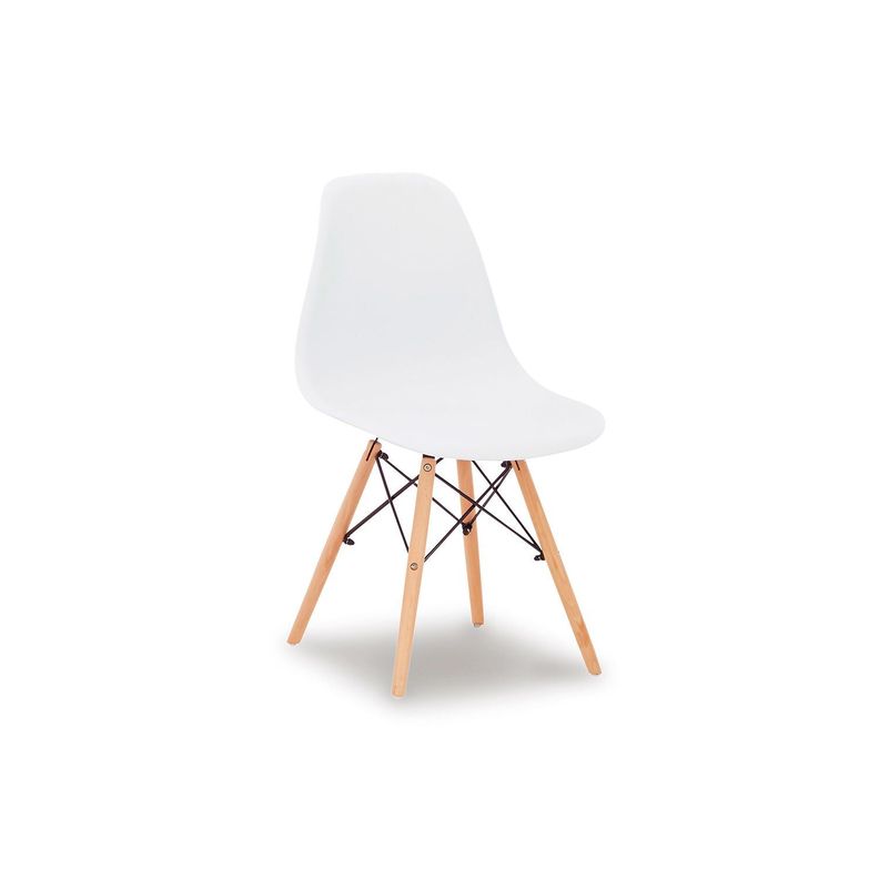 Pack 4 sillas comedor Jaspeni white-0