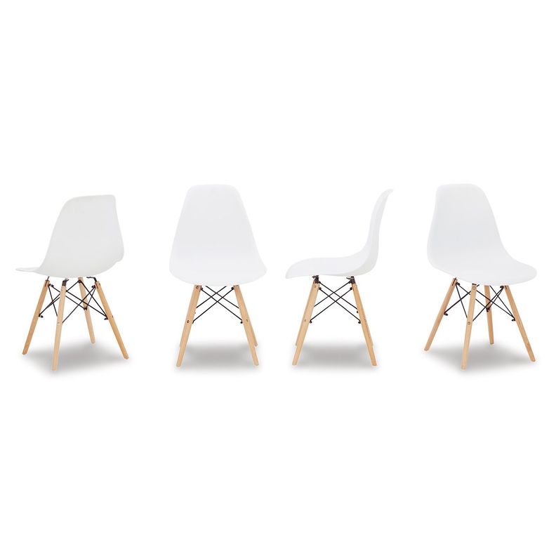 Pack 4 sillas comedor Jaspeni white-2