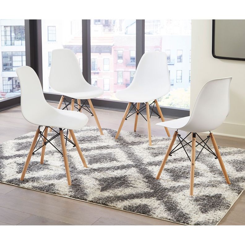 Pack 4 sillas comedor Jaspeni white-1