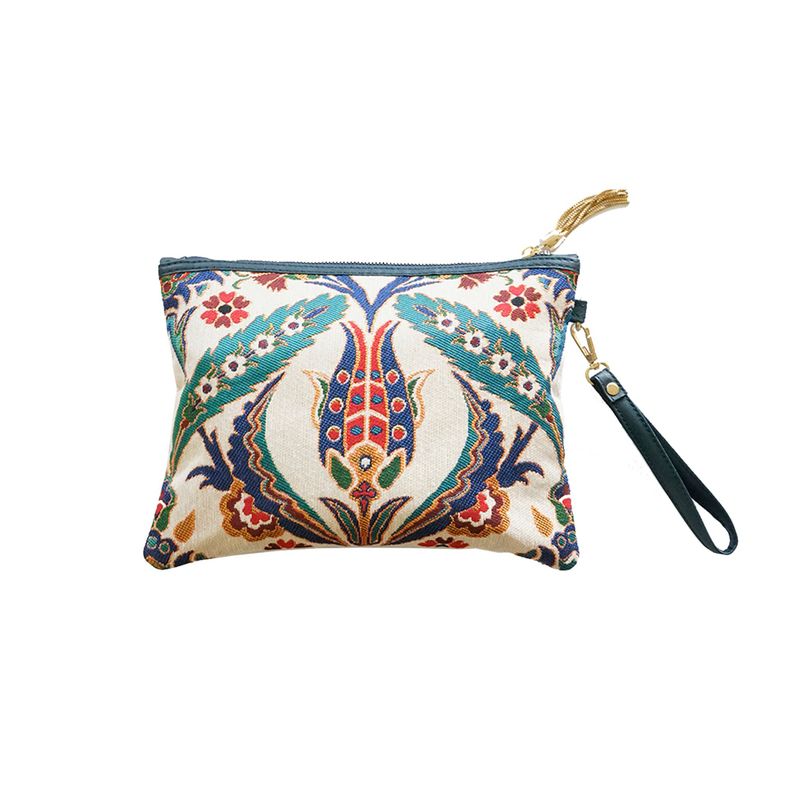 Clutch turco Tulipán Blanco-0