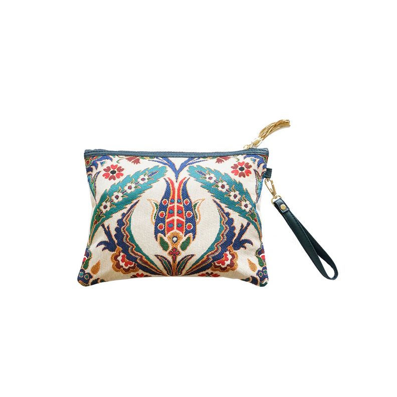 Clutch turco Tulipán Blanco-2