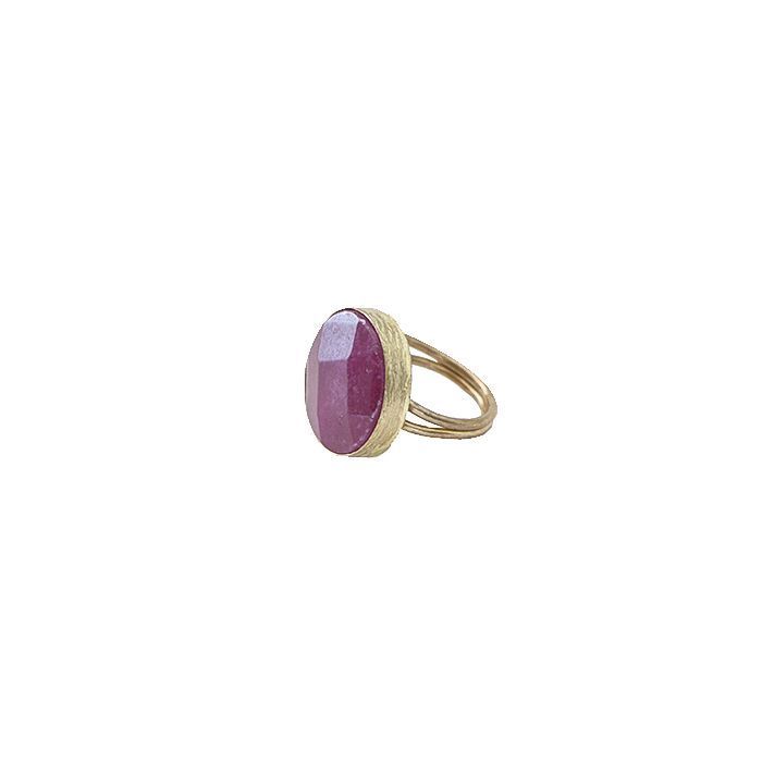 Anillo ajustable turco rojo M
