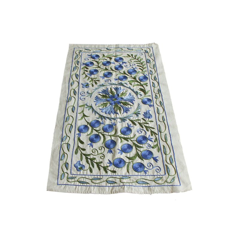 Camino De Mesa Bordado Suzani Bujará 90 cms-0
