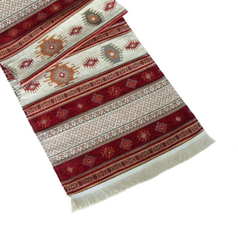 Camino de mesa 1,40 m Kilim Rojo y Beige-0
