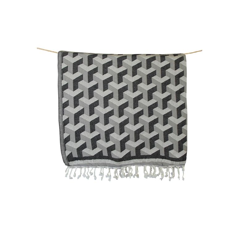 Toalla Turca Fethiye Gris 1 m x 2,05 m-0