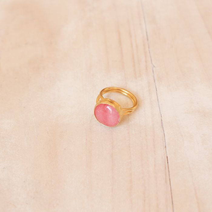 Anillo ajustable turco rosado