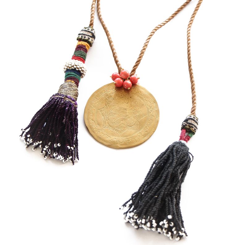 Collar Madalya tassels