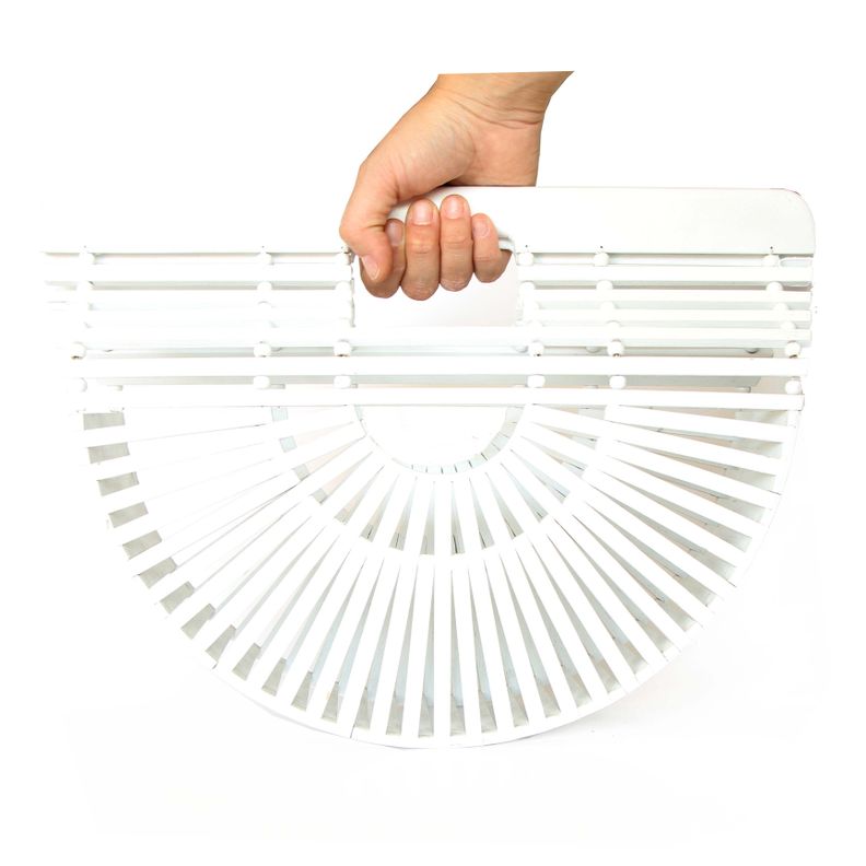 Cartera Gili de Bambú L blanca-1