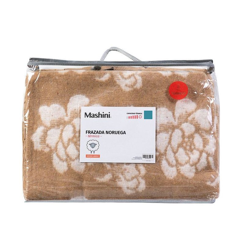 Frazada Térmica Noruega 1.5 P Beige-2