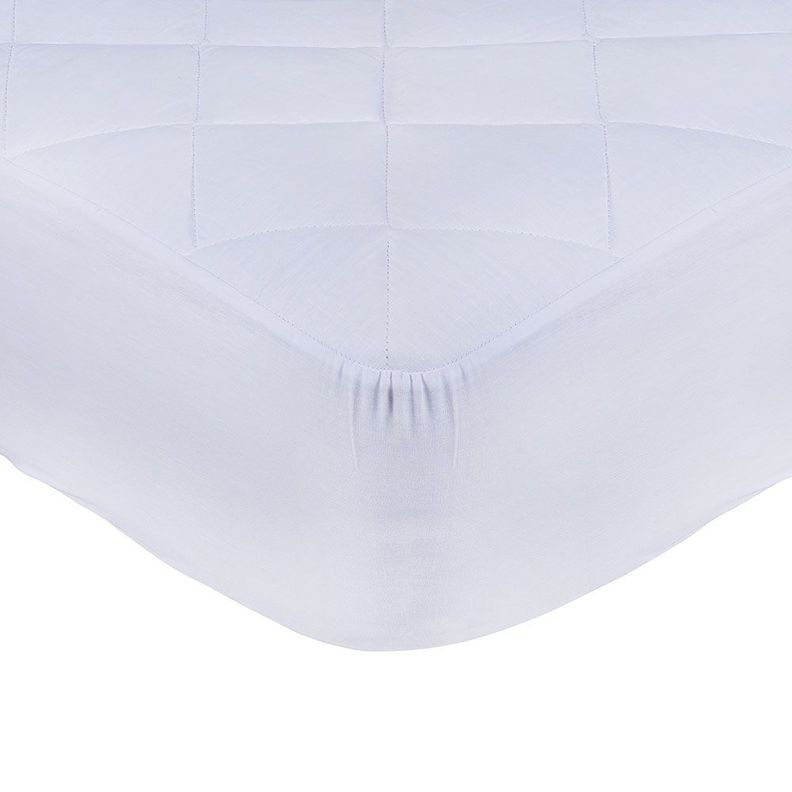 Cubrecolchon Elast. Mashini King Blanco-0