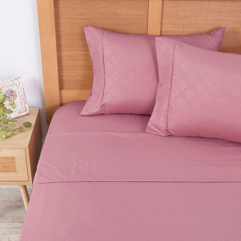 Sabana MF Lisa Embossed 1.5 P Rosado-1