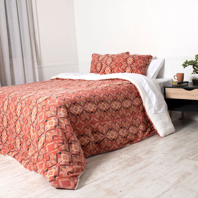 Plumon Coral print Sherpa 2 P Kay-2