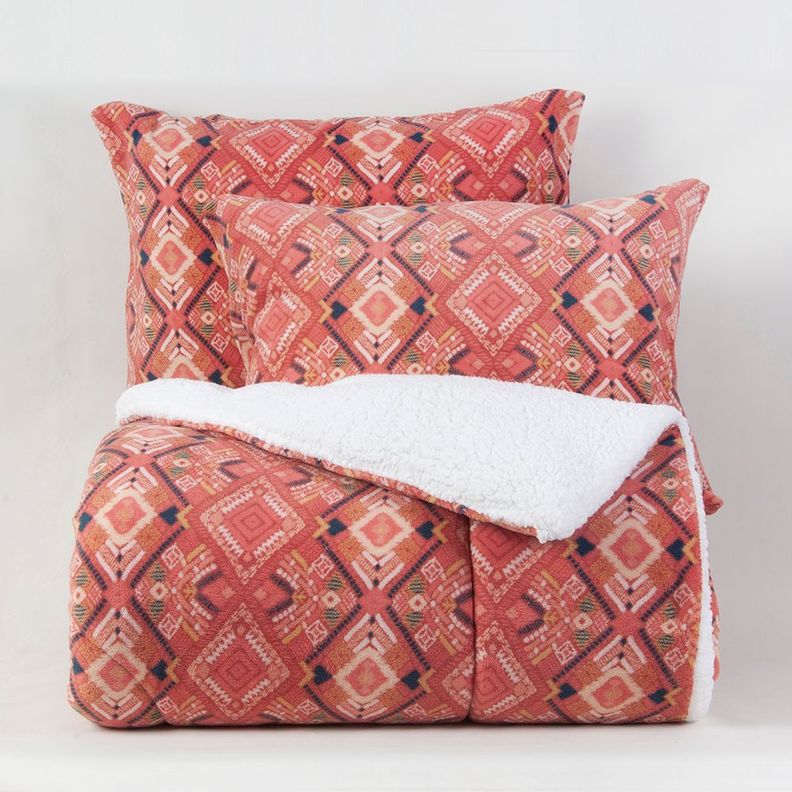 Plumon Coral print Sherpa 2 P Kay-1