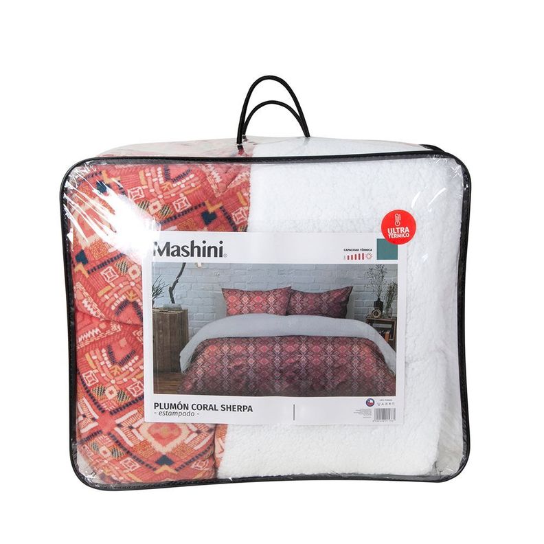 Plumon Coral print Sherpa 2 P Kay-3