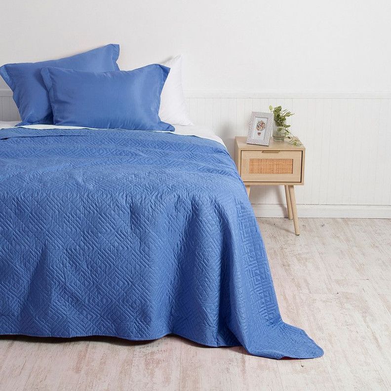 Quilt Cordoba lisa  2 P Azul-0