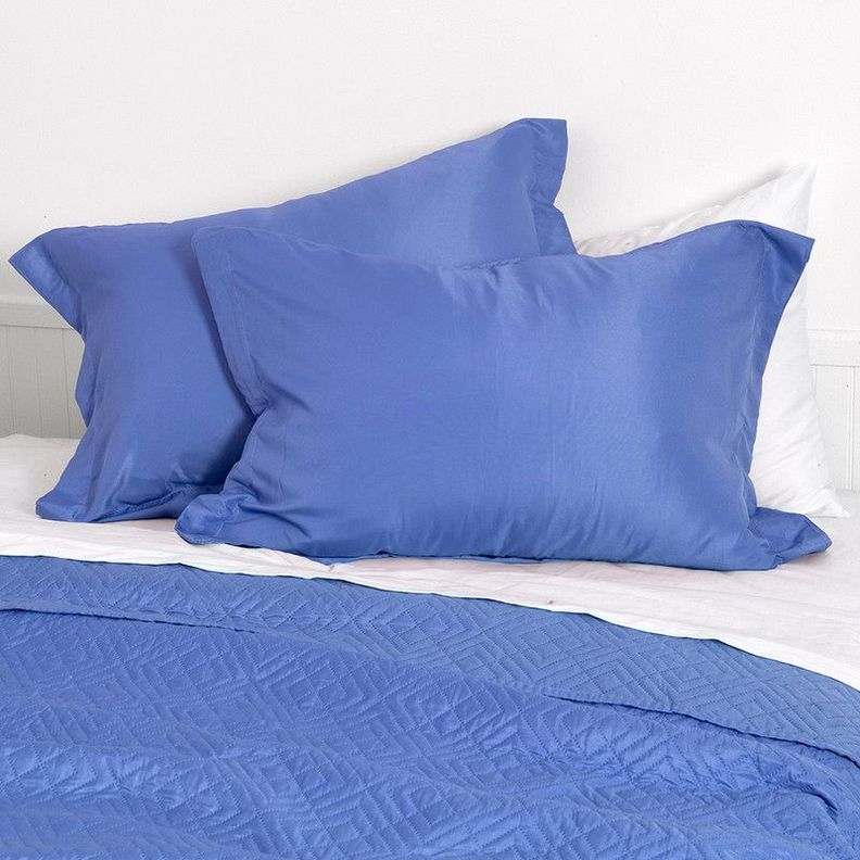 Quilt Cordoba lisa  2 P Azul-2