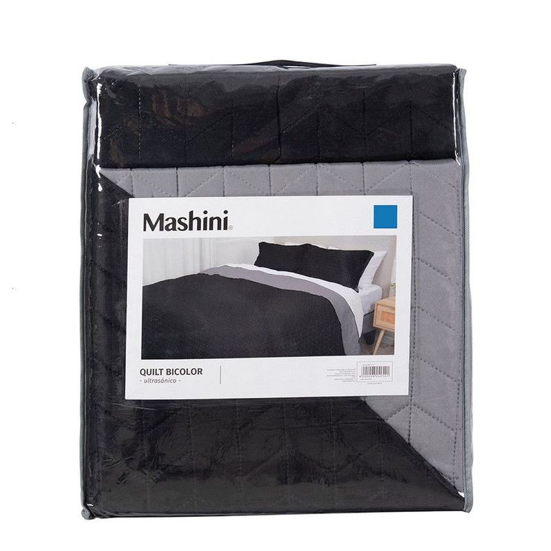 Quilt MF 2 P  Negro - Gris-3