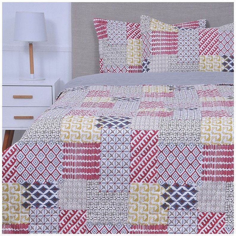 Quilt Cosido Patchwork Mashini King circo