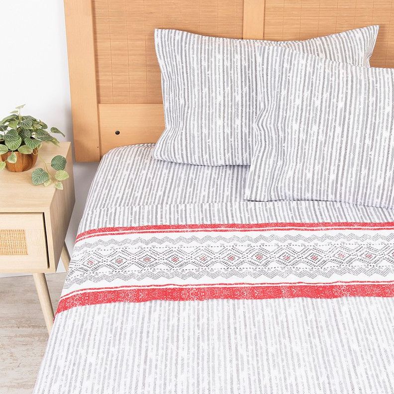 Sabana Estampada 144 H 2 P Snow Diseno 1