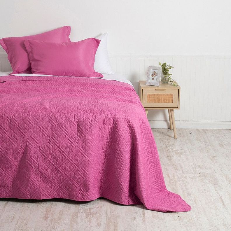 Quilt Cordoba lisa  2 P Fucsia-0