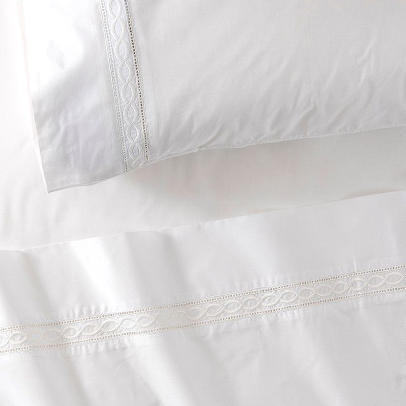 Sabana bordada 200H Cadena 1.5 PL Blanco-1